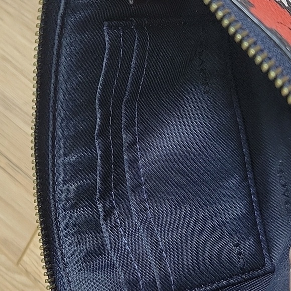 Coach Small Wristlet In Mixed Yankee Floral Print Coated Canvas - Picture 7 of 14